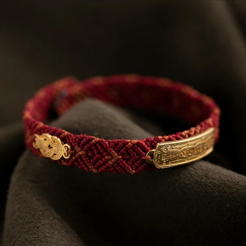Hand-woven Tai Sui Red Rope Bracelet